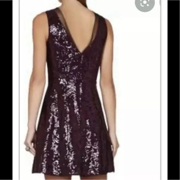 BCBG MaxAzria sequin and mesh dress - Picture 2 of 7